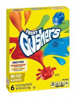 Fruit Gushers Strawberry & Tropical Variety Pack 136g MHD: 27.05.2023