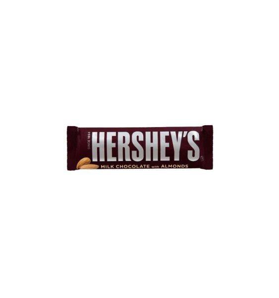 Hersheys Milk Chocolate Bar With Almonds 41g  MHD: 20.11.2023