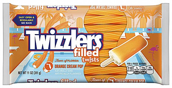 Twizzlers Orange Cream Pop Filled Twists 311g