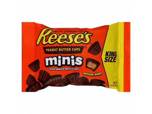 Reeses Peanutbutter Cups minis unwrapped Kingsize 70g  MHD:28.02.2023