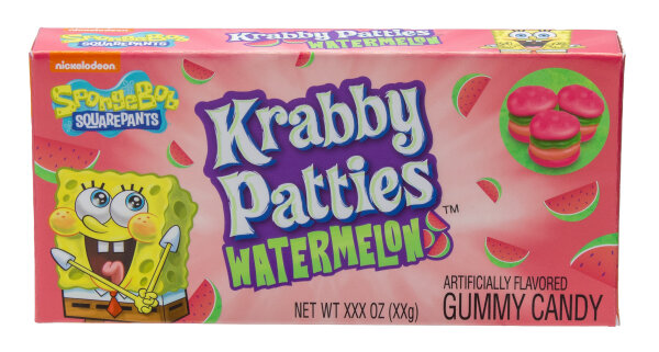 Spongebob Squarepants Gummy Krabby Patties Watermelon 72g