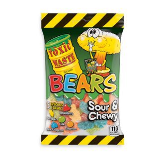 Toxic Waste Sour & Chewy Bears 142g