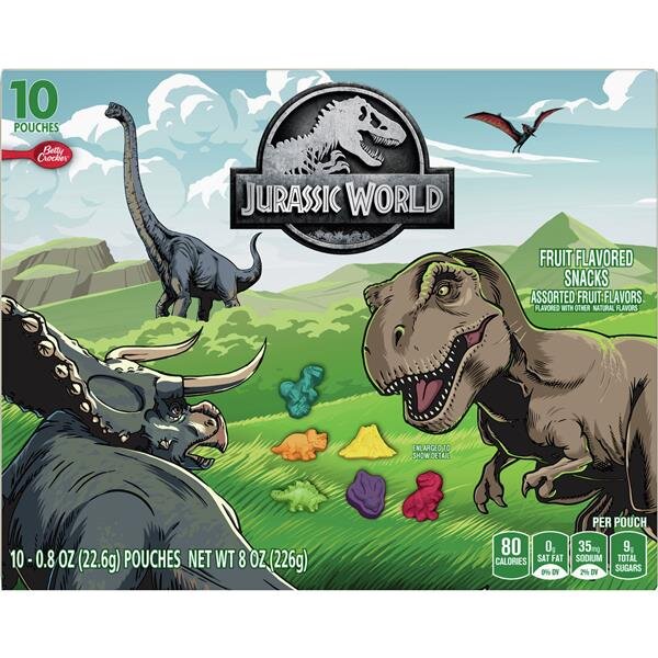 Betty Crocker Fruit Snacks Jurassic World 227g MHD 30.03.2023