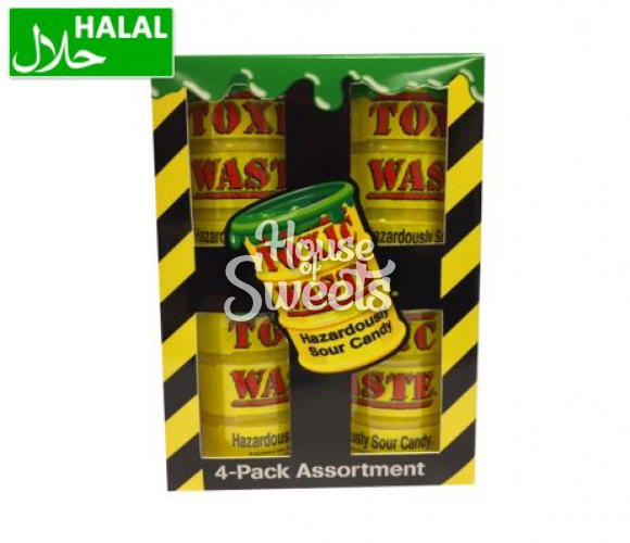 Toxic Waste 4-Pack Yellow Drum 4 x 42g