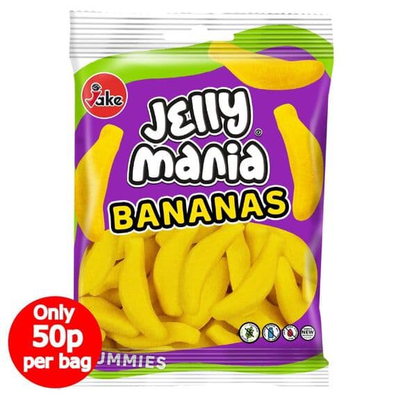 Jake Jelly Mania Bananas 100g