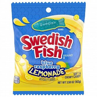 Swedish Fish Blue Raspberry Lemonade 102g