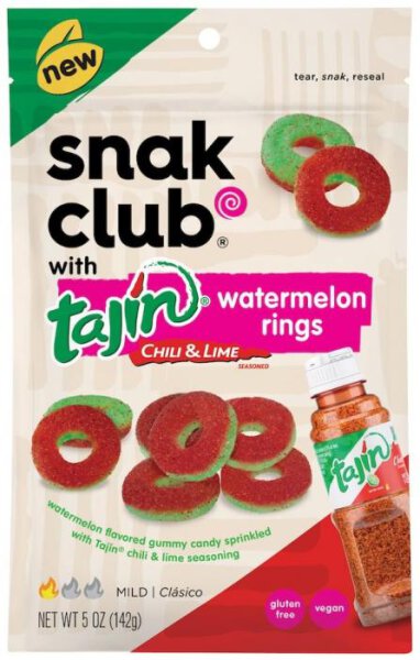 Snak Club Tajin Chili and Lime Watermelon Rings 142g