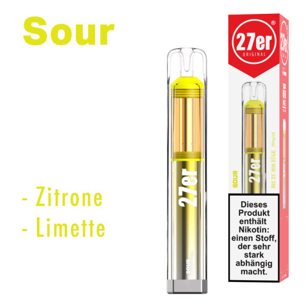27er Original 800 E-Zigarette - Sour Lime