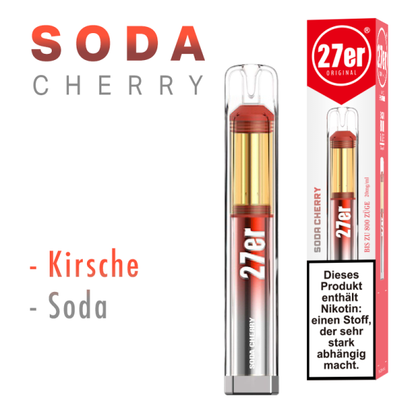 27er Original 800 E-Zigarette - Soda Cherry